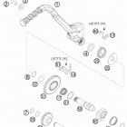 250 XC-W ENGINE Кик стартер