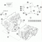 300 XC-W ENGINE Картер двигателя