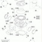 300 XC-W ENGINE Цилиндр,головка цилиндров