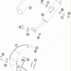 50 SX MINI CHASSIS Глушитель