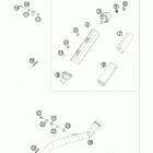 530 EXC CHASSIS Глушитель