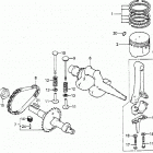 HS50 TA SNOW BLOWER, JPN, VIN# HS50-1000534 Поршень + Коленчатый Вал