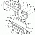 HS520 ASA SNOW BLOWER, USA, VIN# SZBG-6000001 Auger Housing