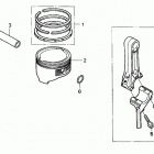 HS520 ASA SNOW BLOWER, USA, VIN# SZBG-6000001 Piston + Connecting Rod