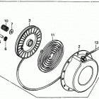 HS522 WA SNOW BLOWER, JPN, VIN# SAA-1000001 Recoil Starter (hs522)