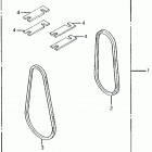 HS55 TA SNOW BLOWER, JPN, VIN# HS55-1000001 V-belt