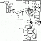 HS55K2 TA SNOW BLOWER, JPN, VIN# HS55K2-1200001 Карбюратор