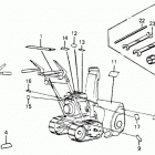 HS55K2 TAS SNOW BLOWER, JPN, VIN# HS55K2-1200001 Наклейки предупреждения