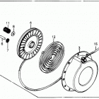 HS55K2 TAS SNOW BLOWER, JPN, VIN# HS55K2-1200001 ПУСКОВОЙ МЕХАНИЗМ