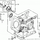 HS55K2 WA SNOW BLOWER, JPN, VIN# HS55K2-1200001 Цилиндр