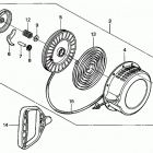 HS621 A-A SNOW BLOWER, JPN, VIN# SZAN-1000001 TO SZAN-1038238 Recoil Starter (1)
