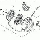 HS621 A-B SNOW BLOWER, JPN, VIN# SZAN-1038239 TO SZAN-1099999 Recoil Starter (2)
