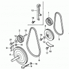 HS624K1 WA-C SNOW BLOWER, JPN, VIN# SZAJ-2100001 Driven Pulley