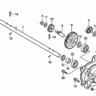 HS724 TA SNOW BLOWER, JPN, VIN# SZBE-1000001 TO SZBE-1029999 ЗАДНИЙ КАРТЕР ТРАНСМИССИИ