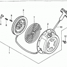 HS724 WA-A SNOW BLOWER, JPN, VIN# SZBE-1030001 ПУСКОВОЙ МЕХАНИЗМ