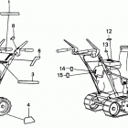 HS80 WAS SNOW BLOWER, JPN, VIN# SA1-1000001 Наклейки предупреждения
