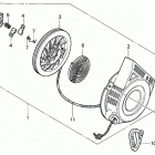 HS828K1 TA-A SNOW BLOWER, JPN, VIN# SZAK-2042181 TO SZAK-2099999 Recoil Starter (2)