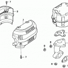 HS828K1 TAS-A SNOW BLOWER, JPN, VIN# SZAK-2042095 TO SZAK-2099999 Глушитель