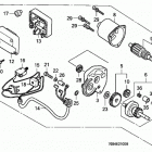 HS828K1 TAS-A SNOW BLOWER, JPN, VIN# SZAK-2042095 TO SZAK-2099999 Стартер