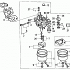 HS828K1 WA SNOW BLOWER, JPN, VIN# SZAK-2000001 TO SZAK-2042180 Карбюратор