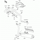Prairie 700 4x4 (KVF700-A1) Глушитель