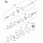 Mule 4000 (KAF620-PBF) Карданный вал - задний