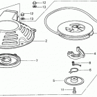 HR17 PDAN LAWN MOWER, JPN, VIN# HR17-1000001 Hr17 Recoil Starter