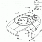 HR173 PDA LAWN MOWER, JPN, VIN# MA2R-1000001 Hr173 Fan Cover