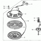 HR173 PDA LAWN MOWER, JPN, VIN# MA2R-1000001 Hr173 Recoil Starter --2613584