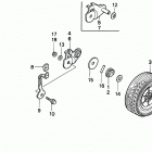 HR195 PDA LAWN MOWER, USA, VIN# MZAK-6000001 Заднее колесо