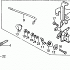HR21-5 SDA LAWN MOWER, JPN, VIN# HR21-5-1019070 21-5s Governor Arm + Control