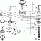 HR21-5 SDA LAWN MOWER, JPN, VIN# HR21-5-1019070 21-5s Tensioner Arm + V-belt