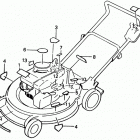 HR21-5 SDA LAWN MOWER, JPN, VIN# HR21-5-1019070 Наклейки предупреждения