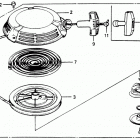 HR214 SXA LAWN MOWER, JPN, VIN# HR214-1000001 ПУСКОВОЙ МЕХАНИЗМ