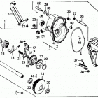 HR214 SXA#2 LAWN MOWER, USA, VIN# HR214-6235981 Hr194-21transmission Case