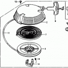 HR216 SXA# LAWN MOWER, USA, VIN# MACR-6000001 ПУСКОВОЙ МЕХАНИЗМ