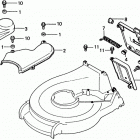 HR21K1 SDA LAWN MOWER, JPN, VIN# HR21K1-1100004 TO HR21K1-1127597 Discharge Guard + Bag Opening Panel + Belt Cover