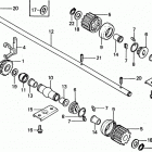 HR21K1 SXA LAWN MOWER, JPN, VIN# HR21K1-1100004 TO HR21K1-1127597 Driveshaft + Pinion Gear