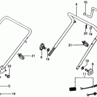 HR21K1 SXA LAWN MOWER, JPN, VIN# HR21K1-1100004 TO HR21K1-1127597 Handlebar (s Type)