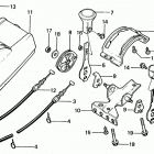 HR21K1 SXA LAWN MOWER, JPN, VIN# HR21K1-1100004 TO HR21K1-1127597 Throttle Lever (s Type) + Throttle Cable (s Type)
