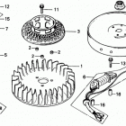 HR21K2 SXA LAWN MOWER, JPN, VIN# HR21K2-1200141 21k2s Flywheel + C.d.i. Unit
