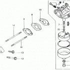 HR21K2 SXA LAWN MOWER, JPN, VIN# HR21K2-1200141 Карбюратор