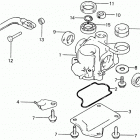 HR21K2 SXA LAWN MOWER, JPN, VIN# HR21K2-1200141 K2s, 5s Gear Case + Clutch Arm