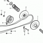 HRA21 SDA LAWN MOWER, JPN, VIN# HRA21-1000001 Drive Gear + Belt Guide