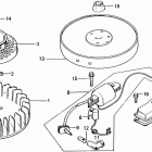HRA21 SDA LAWN MOWER, JPN, VIN# HRA21-1000001 Flywheel + Ignition Coil