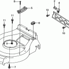 HRA21 SDA LAWN MOWER, JPN, VIN# HRA21-1000001 Rear Shield + Foot Step