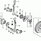 HRA21 SDA LAWN MOWER, JPN, VIN# HRA21-1000001 Rear Wheel + Ratchet Holder