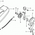 HRA21 SDA LAWN MOWER, JPN, VIN# HRA21-1000001 Throttle Lever + Control Cover