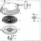 HRA215 SXA LAWN MOWER, USA, VIN# MZAL-6000001 TO MZAL-6099999 Recoil Starter (1)