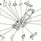 HRA216 SXA LAWN MOWER, JPN, VIN# MACR-3000001 Наклейки предупреждения